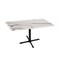 Holland Bar Stool Co 30" Tall OD211 Black Table Base 30" x 30" Foot 30" x 48" White Marble Top by the HollBar Stool Co. OD211-3030BWOD3048WM - alternate 1